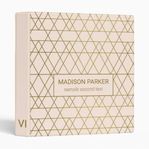 Classeur Lignes d'or Art déco