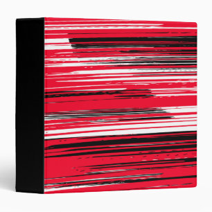 Classeur Lignes peintes à la main - rouge