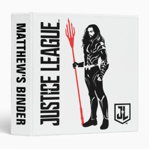 Classeur Ligue de Justice Aquaman Pose Noir Pop Art