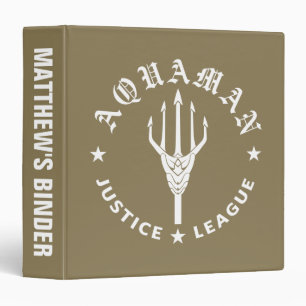 Classeur Ligue de Justice Aquaman Retro Trident Emblem