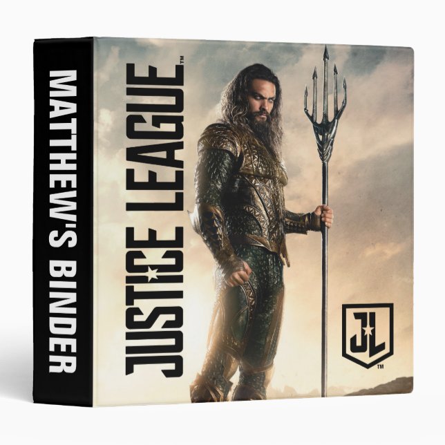 Classeur Ligue de Justice | Aquaman Sur Le Champ De Bataill (Devant/Côté)