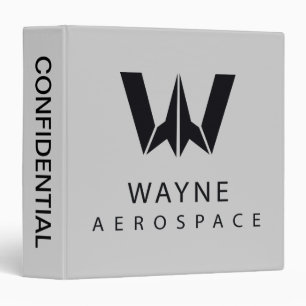 Classeur Ligue de Justice   Logo Wayne Aerospace