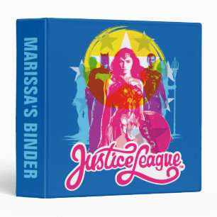 Classeur Ligue de Justice   Retro Group & Logo Pop Art