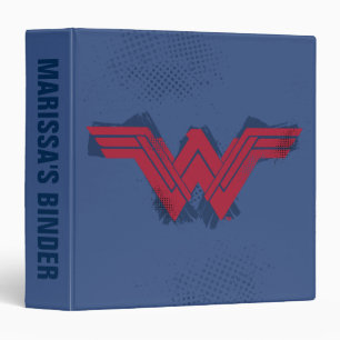 Classeur Ligue de Justice Symbole de femme Wonder brossé