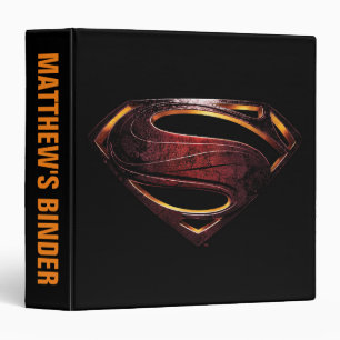 Classeur Ligue de Justice Symbole de superman métallique