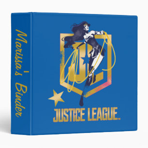 Classeur Ligue de Justice Wonder Woman JL Logo Pop Art