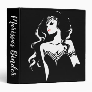 Classeur Ligue de Justice Wonder Woman Noir Pop Art