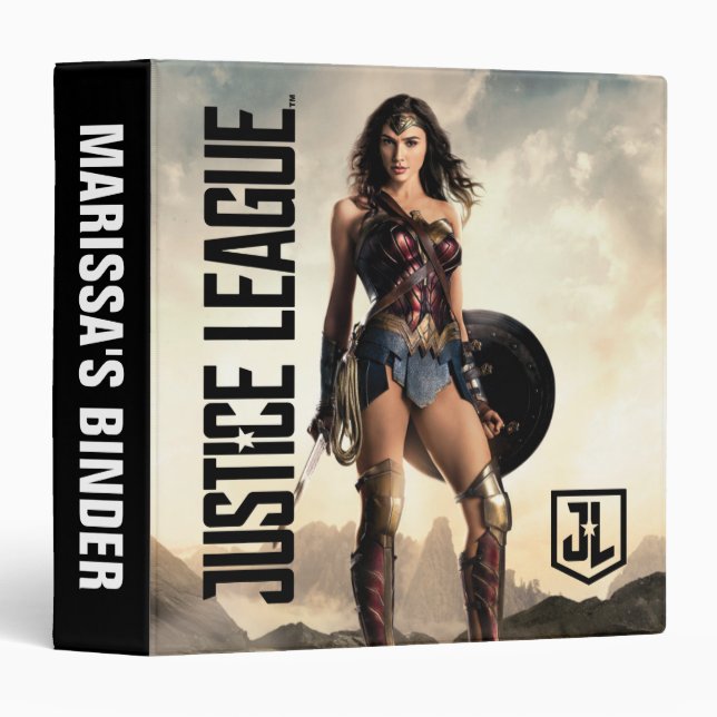 Classeur Ligue de Justice | Wonder Woman Sur Le Champ De Ba (Devant/Côté)
