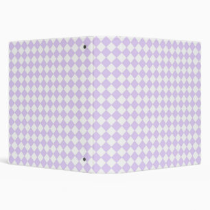 Classeur Lilac Purple Diamond À damiers motif