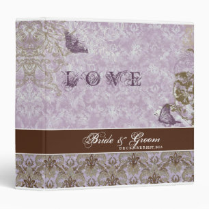 Classeur lilas de mariage de lavande de Fleur di