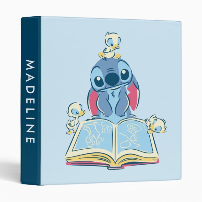 Classeur Lilo & Stitch | Lire le vilain canard (Devant/Côté)