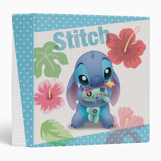Classeur Lilo & Stitch | Stitch & Scrump (Devant/Côté)