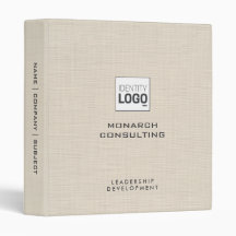 Linge Beige Creme Texture Simple Logo Personnalisé