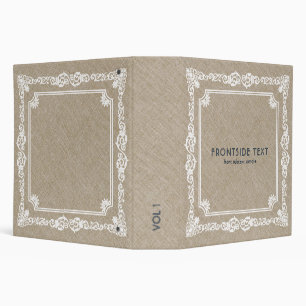 Classeur Linge beige Vintage blanc