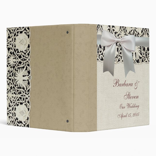 Classeur Linge de dentelle mariage blanc classique jolie (Arrière-plan)