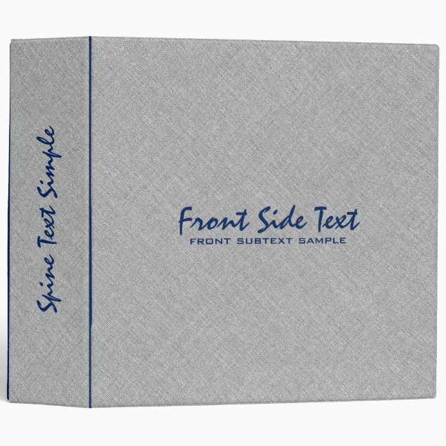 Classeur Linge de maison gris clair Brûlap Tissu Look Accen (Devant/Côté)
