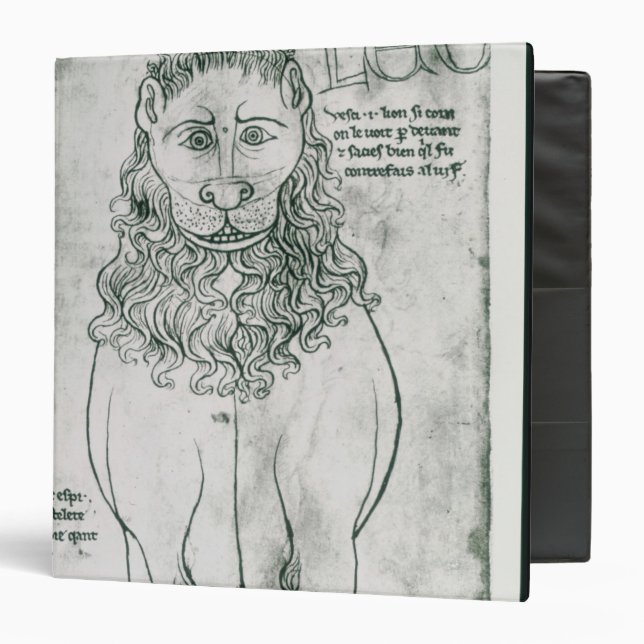 Classeur Lion et porc-épic de Mme Fr 19093 fol.24v (Devant/Intérieur)