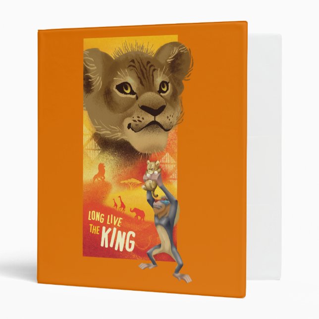 Classeur Lion King | Graphique de collage Simba (Devant/intérieur)