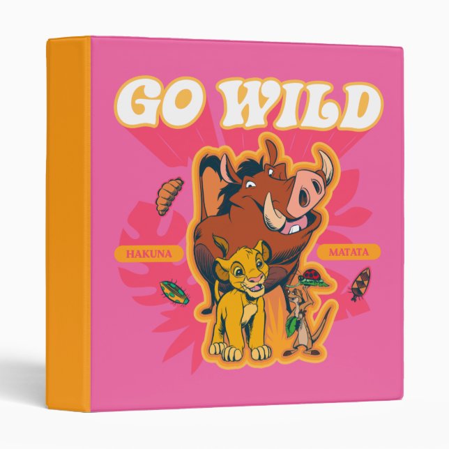 Classeur Lion King | Hakuna Matata - Go Wild (Devant/Côté)