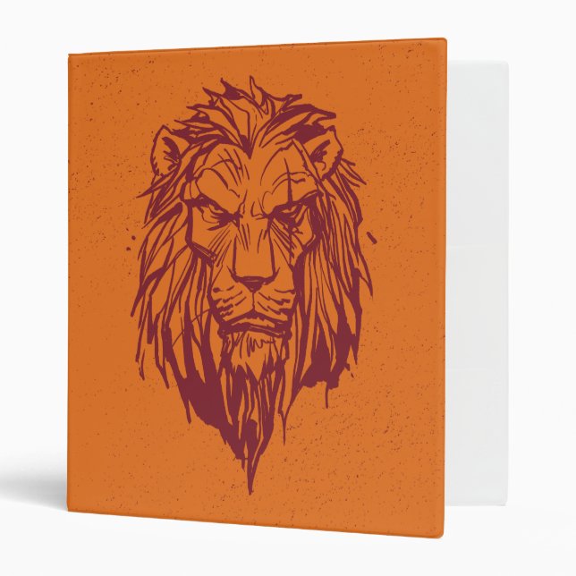 Classeur Lion King | Sketch de tête de voiture (Devant/intérieur)