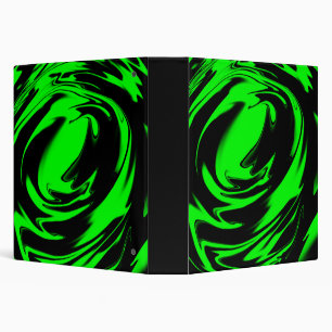 Classeur liquide noir et vert
