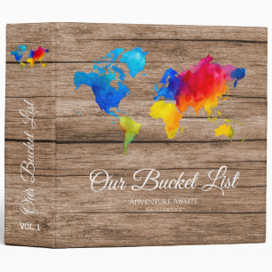 Classeur Liste des jeunes mariés BUCKET Travel Adventure Th