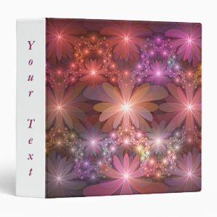 Classeur Lit De Fleurs Coloré Abstrait Fractal Art Texte