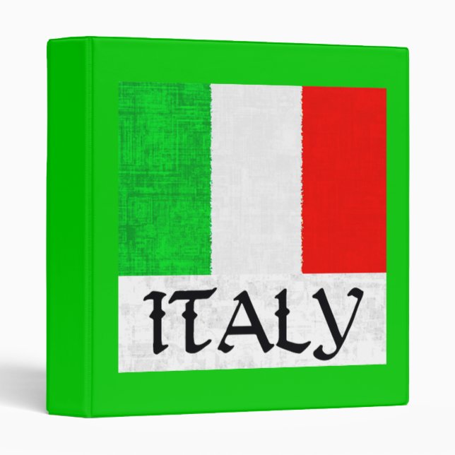 Classeur L'ITALIE 1" reliure à anneaux (Devant/Côté)