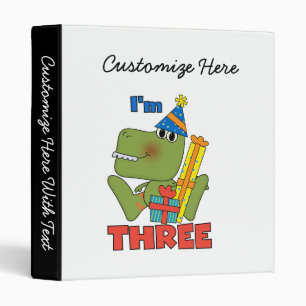 Classeur Little Dino 3ème Anniversaire Tshirts et cadeaux