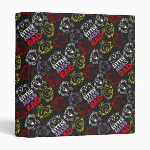Classeur Little Miss Bad Motif noir, rouge et jaune
