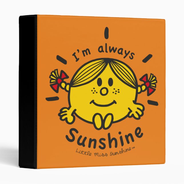 Classeur Little Miss Sunshine | Je suis toujours ensoleillé (Devant/Côté)
