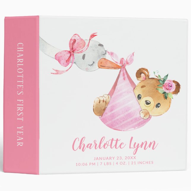 Classeur Livraison spéciale Boutique Ours Bébé Album photo (Devant/Côté)