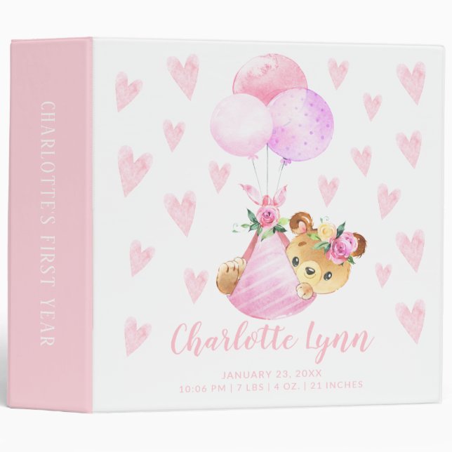 Classeur Livraison spéciale Boutique Ours Bébé Bébé Album p (Devant/Côté)