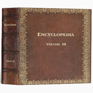 Classeur Livre antique d'encyclopédie de Falln