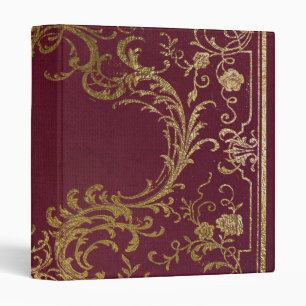 Classeur Livre attaché en cuir vintage
