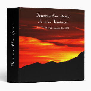 Classeur Livre commémoratif, Kolob Sunset Flaming Ciel roug