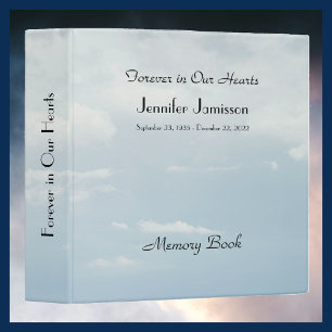 Classeur Livre commémoratif, Pale Sky, Forever in our Heart