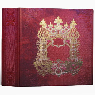 Classeur Livre cramoisi souillé par encre de Falln