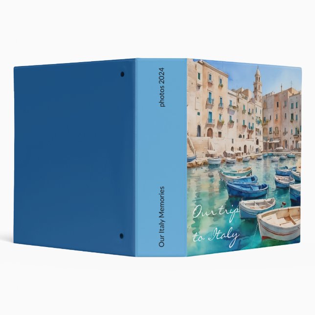 Classeur Livre d'album photo de voyage en Italie (Arrière-plan)