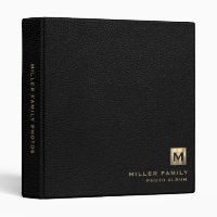 Livre d'albums photo en cuir noir