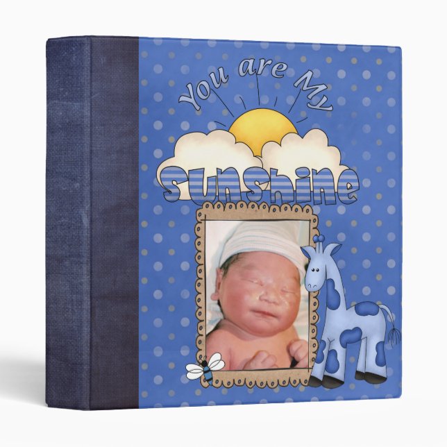 Classeur livre de bébé (Devant/Côté)