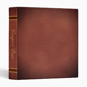 Classeur Livre de bibliothèque CD Faux Leather Elegant Comp