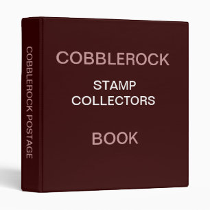 CLASSEUR LIVRE DE COLLECTEURS DE TIMBRE DE COBBLEROCK