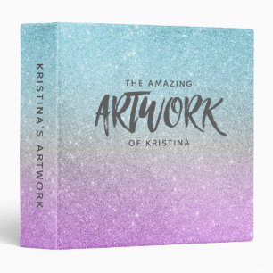 Classeur Livre de croquis d'artiste Elegant bleu violet Par