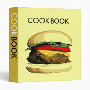 Classeur livre de cuisine de cheeseburger