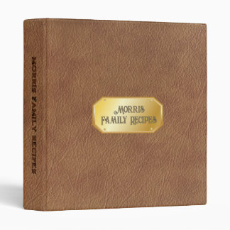 Classeur Livre de cuisine de famille en relief et gravé à l