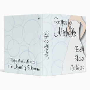 Classeur Livre de cuisine de Fête de la mariée - cercles
