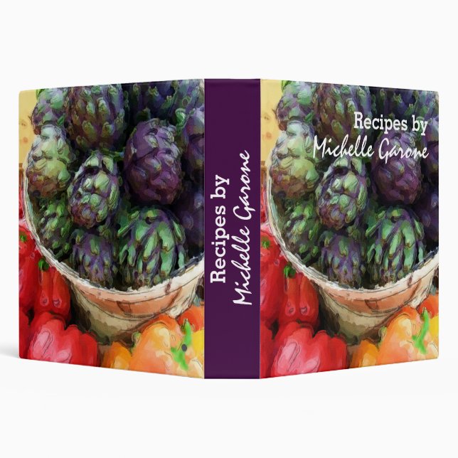 Classeur Livre de cuisine de recette de cuisine de paprikas (Arrière-plan)