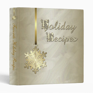 Classeur Livre de cuisine de recette de vacances de feuille