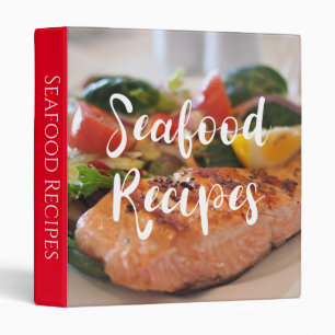Classeur Livre de cuisine de recettes de fruits de mer